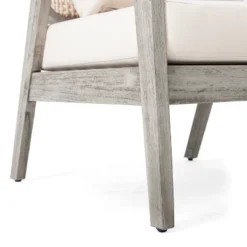 Christopher Knight Home Terry Patio Rustic Acacia Wood Club Chair With Water Resistant Cushions (Set Of 2) -Ckhome2u Store GUEST 42052349 6aef 4fc2 be50 e7a213173bda