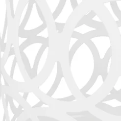 Mellie Outdoor Round Iron Side Table White - Christopher Knight Home: Modern, No Assembly, For Patio Use