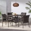 Arden 5pc Wicker Patio Dining Set -Multibrown - Christopher Knight Home -Ckhome2u Store GUEST 43ba0f2c b771 4b64 a313 dae6f56b1623
