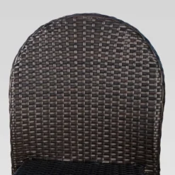 Aurora 2pk Wicker Stacking Chairs - Brown - Christopher Knight Home -Ckhome2u Store GUEST 450c0107 0b8b 4f52 a683 a307227e80ba