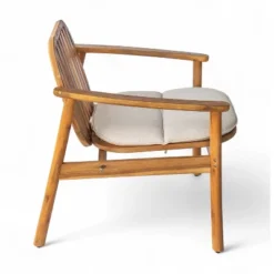 Christopher Knight Home Vickers Outdoor Acacia Wood Club Chairs With Cushions (Set Of 2) -Ckhome2u Store GUEST 492f1a7a 7942 443e a2d5 cde49422cb26