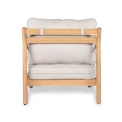 Christopher Knight Home Shane Rustic Patio Acacia Wood Club Chair With Water-Resistant Cushion, Teak /Beige -Ckhome2u Store GUEST 4c51ca7b 8bd7 4e3d b485 df6d960e1176