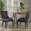 Set Of 2 Hayden Traditional Microfiber Dining Chair - Christopher Knight Home -Ckhome2u Store GUEST 4c728473 3cbb 4902 99d6 aab645653769
