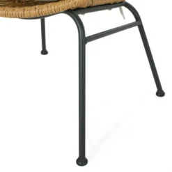 Banya 2pc Patio Wicker Chair With Cushions - Light Brown/Beige/Black - Christopher Knight Home: Outdoor Seating, PE Rattan, Metal Frame -Ckhome2u Store GUEST 4ef4dd0e 7463 4751 b0a2 125ac7796b81