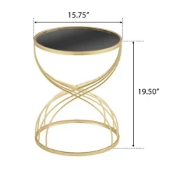Modern Mesh Metal Accent Table With Wood Top, Round Indoor/Outdoor Side Table, Metal Frame Patio End Tables -Christopher Knight Home -Ckhome2u Store GUEST 4f3d4f22 e495 4e22 bd7a 3f50e7ebe2af