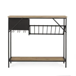 Boster Boho Industrial 8 Bottle Wine Rack Console Table With Storage Natural/Black - Christopher Knight Home 18 Boster Boho Industrial 8 Bottle Wine Rack Console Table With Storage Natural/Black - Christopher Knight Home -Ckhome2u Store GUEST 4f47175d b477 4924 ac1d 4de8bc7afd74