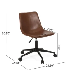 Jarvi Contemporary Upholstered Swivel Office Chair With Rolling Casters - Christopher Knight Home -Ckhome2u Store GUEST 55a47ad5 64ef 455d 8954 fca0d117719e