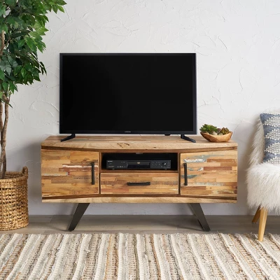 Antwerp Boho TV Stand For TVs Up To 53" Tan - Christopher Knight Home 1 Antwerp Boho TV Stand For TVs Up To 53" Tan - Christopher Knight Home