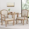 Set Of 2 Andrea French Country Wood Upholstered Dining Armchairs - Christopher Knight Home -Ckhome2u Store GUEST 56d3a343 06ab 480c b283 e9be96574fbd