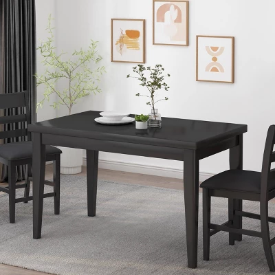 Benner Farmhouse Counter Height Wood Dining Table Black - Christopher Knight Home 1 Benner Farmhouse Counter Height Wood Dining Table Black - Christopher Knight Home