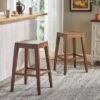 Set Of 2 Maybelle Farmhouse Wooden Counter Height Barstools - Christopher Knight Home -Ckhome2u Store GUEST 5a3872cf 6e23 45a2 807c 4e9401434975