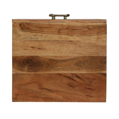 Set Of 2 Terrell Handcrafted Boho Acacia Wood 3 Drawer Nightstands Dark Natural - Christopher Knight Home 5 Set Of 2 Terrell Handcrafted Boho Acacia Wood 3 Drawer Nightstands Dark Natural - Christopher Knight Home - Image 5