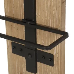 Toston Modern Industrial 8 Bottle Wall Mounted Wine Rack Natural/Black - Christopher Knight Home -Ckhome2u Store GUEST 5bad2fd5 4c29 4dfb b1ec df8db0deb83b