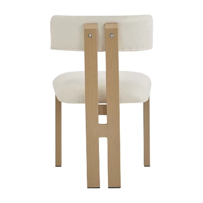 Christopher Knight Home Astura Iron Frame Upholstered Dining Chairs (Set Of 2) 6 Christopher Knight Home Astura Iron Frame Upholstered Dining Chairs (Set Of 2) - Image 6