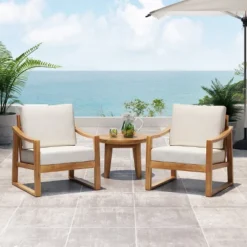 Christopher Knight Home Samwell Outdoor Acacia Wood Club Chairs With Cushions (Set Of 2) -Ckhome2u Store GUEST 5be4ed38 7c17 472a b563 f4c492199ba5