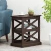 Vernon Contemporary 2 Shelf Side Table Dark Walnut - Christopher Knight Home -Ckhome2u Store GUEST 5d045c71 3585 4032 ad10 cb5d479b4258