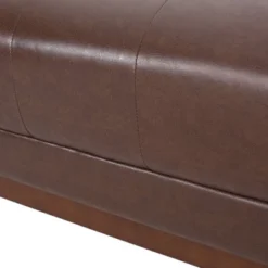 Raintree Mid Century Modern Faux Leather Tufted 3 Seater Sofa Dark Brown/Espresso - Christopher Knight Home -Ckhome2u Store GUEST 60a8cd83 d455 4252 8024 d6220acccc2c
