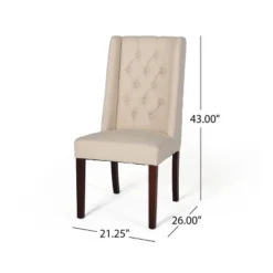 Set Of 2 Blount Wooden Dining Chairs With Fabric Cushions Beige/Natural Finish - Christopher Knight Home 23 Set Of 2 Blount Wooden Dining Chairs With Fabric Cushions Beige/Natural Finish - Christopher Knight Home -Ckhome2u Store GUEST 60cbe35a a7a1 4478 9895 91a52477dd77