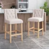 Set Of 2 Lansglen Button Tufted Wingback Barstools - Christopher Knight Home -Ckhome2u Store GUEST 61fd89a3 1493 4927 81e8 661b162a8a00