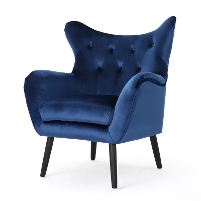 Alyssa New Velvet Armchair - Christopher Knight Home 10 Alyssa New Velvet Armchair - Christopher Knight Home - Image 10