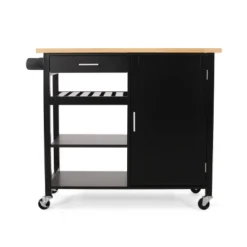 Westcliffe Contemporary Kitchen Cart With Wheels - Christopher Knight Home -Ckhome2u Store GUEST 6386dffd 902a 4beb 9052 0385d5fadbe6