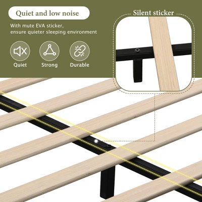 Christopher Knight Home Ginny King Size Upholstered Platform Bed With Tufted Headboard 6 Christopher Knight Home Ginny King Size Upholstered Platform Bed With Tufted Headboard - Image 6