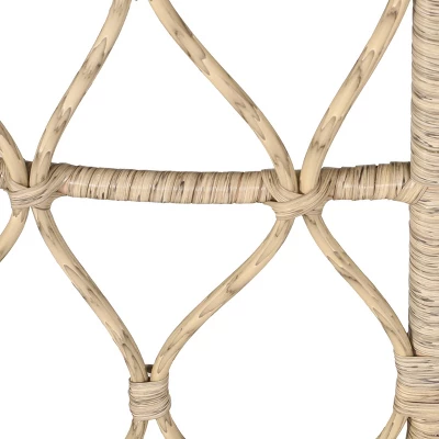 2pc Bruce Outdoor Wicker Loveseat & Coffee Table Light Brown/Beige - Christopher Knight Home 3 2pc Bruce Outdoor Wicker Loveseat & Coffee Table Light Brown/Beige - Christopher Knight Home - Image 3