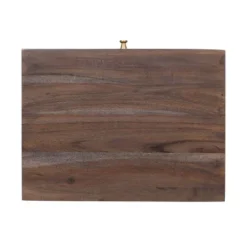 Bucyrus Rustic Glam Handcrafted Acacia Wood C Shaped Side Table Dark Brown/Gold - Christopher Knight Home -Ckhome2u Store GUEST 6505e79b eaec 4de6 8a7e 7cbc01171127