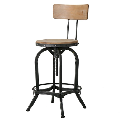 Stirling Adjustable Barstool - Christopher Knight Home 6 Stirling Adjustable Barstool - Christopher Knight Home - Image 6