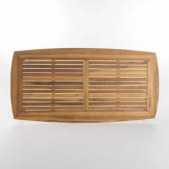 Christopher Knight Home Stephanie Outdoor 71" Slatted Design Acacia Wood 6 Seater Dining Table -Ckhome2u Store GUEST 681230c4 ba89 4b51 b6e1 e2817bcfbe9a