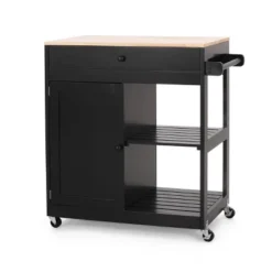 Telfair Kitchen Cart With Wheels - Christopher Knight Home -Ckhome2u Store GUEST 684ef63a 4385 4a6d 92a1 f737cf2be1d0