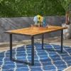 Kyston Rectangle Acacia & Iron Dining Table - Black/Teak - Christopher Knight Home 4 Kyston Rectangle Acacia & Iron Dining Table - Black/Teak - Christopher Knight Home -Ckhome2u Store GUEST 68da5728 626a 414c b62d c111400525b2