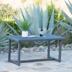 Christopher Knight Home Avianna Outdoor 59" Wicker Weave Dining Table -Ckhome2u Store GUEST 6b51db03 7f4b 4016 912b 7e9c4ee6f706