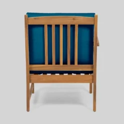 6pc Carolina Acacia Wood Sofa Sectional Set Blue - Christopher Knight Home -Ckhome2u Store GUEST 6bf19581 f6c6 4145 9409 4eb2a1797054