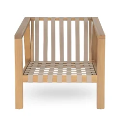 Christopher Knight Home Fraser Patio Slat Design Acacia Wood Club Chair With Cushion, Beige/Light Teak -Ckhome2u Store GUEST 6c5d7f9b dc55 40fd be6a b58c0d5d1fce