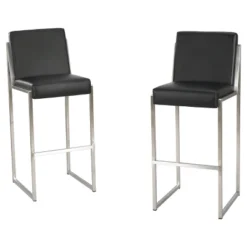 Set Of 2 29.50" Vasilus Bonded Leather Barstool - Christopher Knight Home -Ckhome2u Store GUEST 6ea5ade2 ab83 4c63 8c16 f16977cc29e4