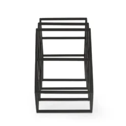 Mcclellan Modern Industrial 7 Bottle Tabletop Wine Rack Black - Christopher Knight Home -Ckhome2u Store GUEST 6edf5f60 179c 4d1d 984f be3b19049415