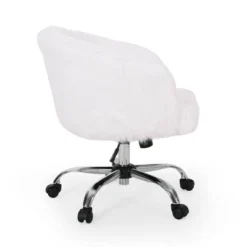 Syosset Modern Glam Swivel Office Chair White/Silver - Christopher Knight Home 13 Syosset Modern Glam Swivel Office Chair White/Silver - Christopher Knight Home -Ckhome2u Store GUEST 704629ed 6b18 4bfd 994d dfa89b5f135c