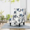 Toddman High-Back Club Chair Floral Print Blue - Christopher Knight Home -Ckhome2u Store GUEST 70dbda11 1d8d 40f7 bc76 68ecd2cc4369