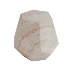 Christopher Knight Home Gerda Outdoor Hexagonal Shape Travertine Lightweight Concrete Side Table -Ckhome2u Store GUEST 76772347 6fc4 479b 9a17 df3cd1c14ad4
