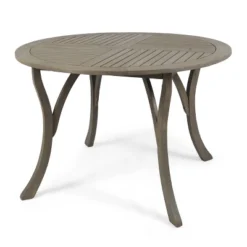 Christopher Knight Home Calandra Outdoor 47" Round Acacia Wood Dining Table