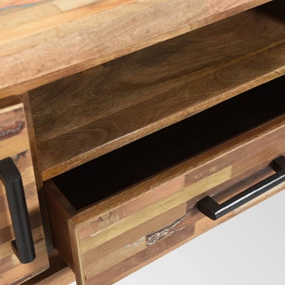 Antwerp Boho TV Stand For TVs Up To 53" Tan - Christopher Knight Home 4 Antwerp Boho TV Stand For TVs Up To 53" Tan - Christopher Knight Home - Image 4