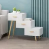 Payson Mid-Century Modern 3 Drawer Tiered Cabinet Matte White - Christopher Knight Home -Ckhome2u Store GUEST 79511834 e463 4006 a518 53aec9c33451