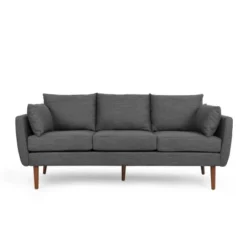 Feichko Contemporary Fabric Pillow Back 3 Seater Sofa - Christopher Knight Home -Ckhome2u Store GUEST 7b46eb55 34c1 4128 97e2 ab597049ffd7