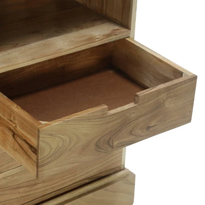 Laymon Modern Industrial Handcrafted Acacia Wood Live Edge Sideboard With Sliding Door Natural/Black - Christopher Knight Home 9 Laymon Modern Industrial Handcrafted Acacia Wood Live Edge Sideboard With Sliding Door Natural/Black - Christopher Knight Home - Image 9