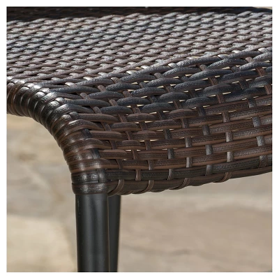 Oyster Bay Set Of 4 Wicker Counterstool - Multibrown - Christopher Knight Home 2 Oyster Bay Set Of 4 Wicker Counterstool - Multibrown - Christopher Knight Home - Image 2