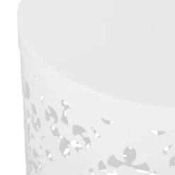 2pk Mathena Outdoor Round Iron Side Tables White - Christopher Knight Home -Ckhome2u Store GUEST 7fa422ff a0ea 44df 90fb 87ad58f28ac4