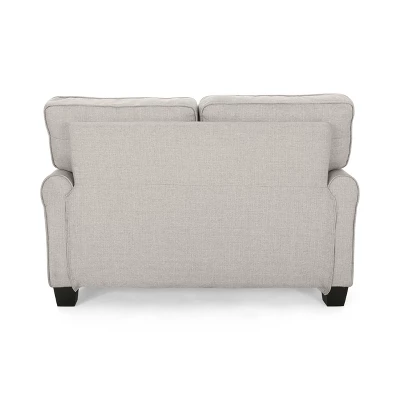 Bernietta Mid-Century Modern Minimal Loveseat Beige - Christopher Knight Home 4 Bernietta Mid-Century Modern Minimal Loveseat Beige - Christopher Knight Home - Image 4