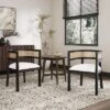 Christopher Knight Home Allen 3 Pieces Mid-Century Modern Wood And Cane Seating Set -Ckhome2u Store GUEST 82623aaa 46cf 44c7 a424 6a26c9fb2b20
