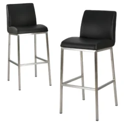 30" Vasos Bonded Leather Barstool Set 2ct - Christopher Knight Home -Ckhome2u Store GUEST 849d2d6a 7a4c 4bd6 8b3b 01b5c721dc1d